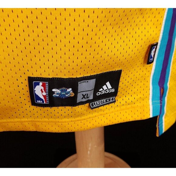 NBA Adidas New Orleans Hornets Chris Paul #3 Swingman Jersey XL Mens Yellow NWT - Picture 5 of 14